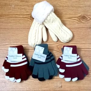 NEW bundle 7 pairs gloves multi colors fit hand size small and medium